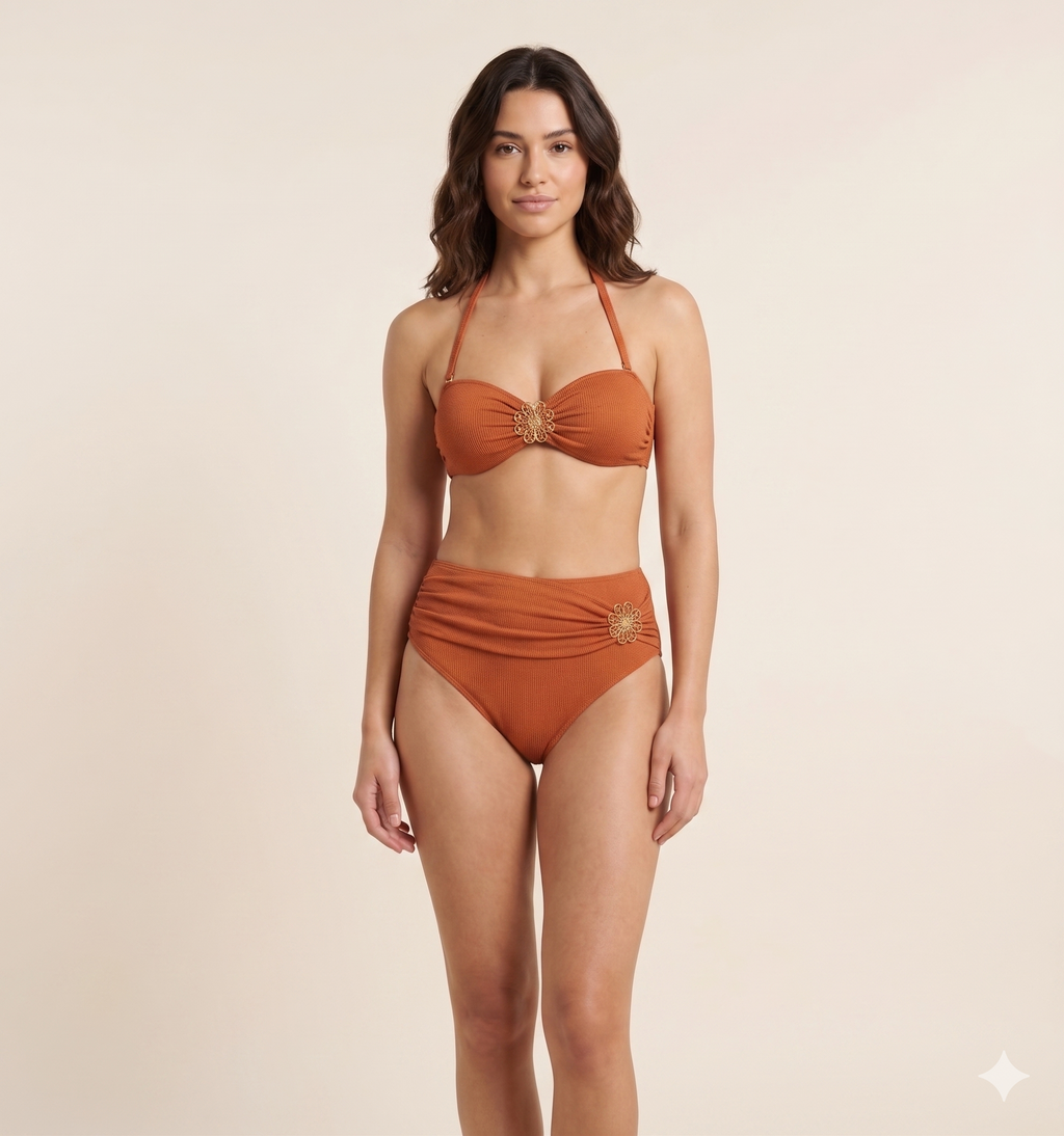 THE FIORE TWISTED BIKINI TOP